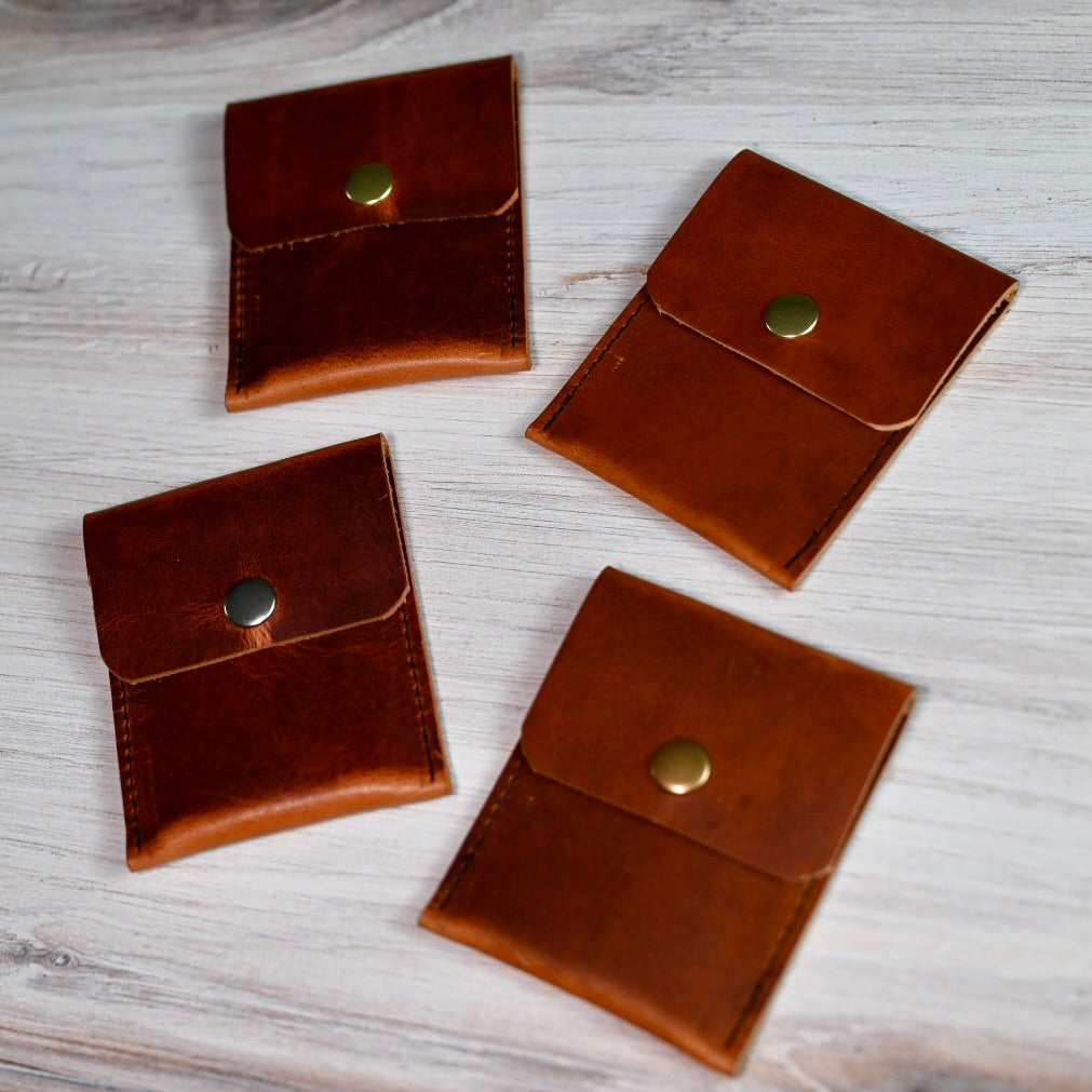 Card/ID Stash Pouch - Assorted Leather