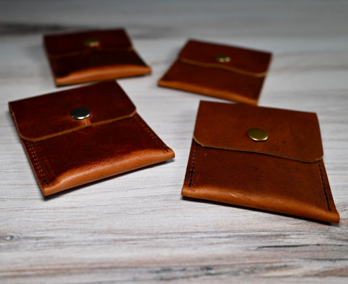 Card/ID Stash Pouch - Assorted Leather