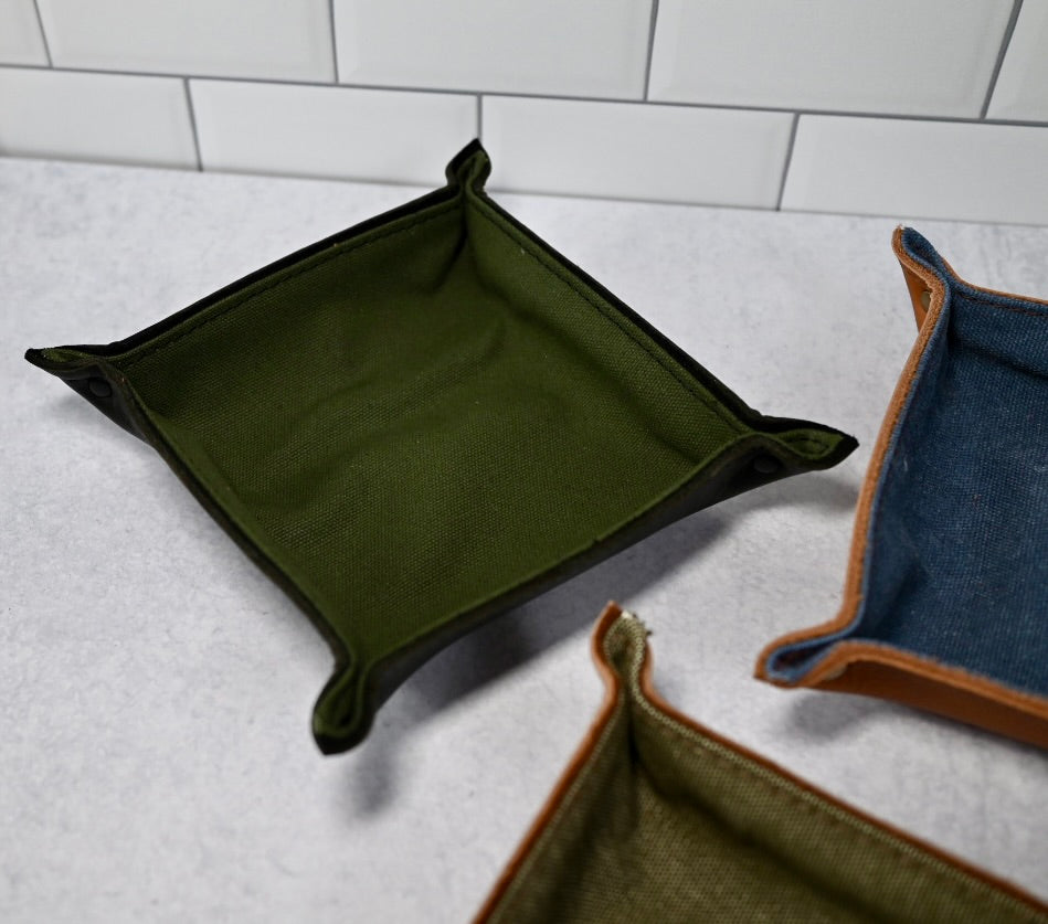 Valet Tray - Assorted Leather and Canvas