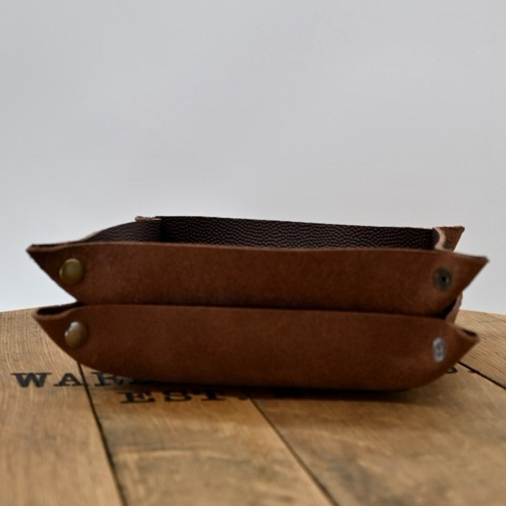 Football Leather Valet Tray - Two Sizes