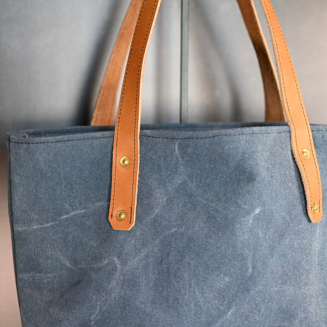 Discovery Tote - Heavy Canvas and Leather