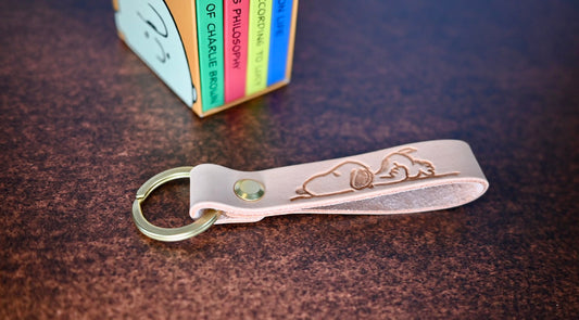 Snoopy Keychain - Brass Hardware
