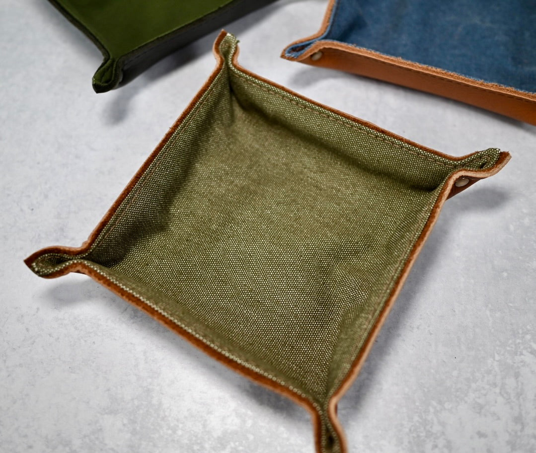 Valet Tray - Assorted Leather and Canvas