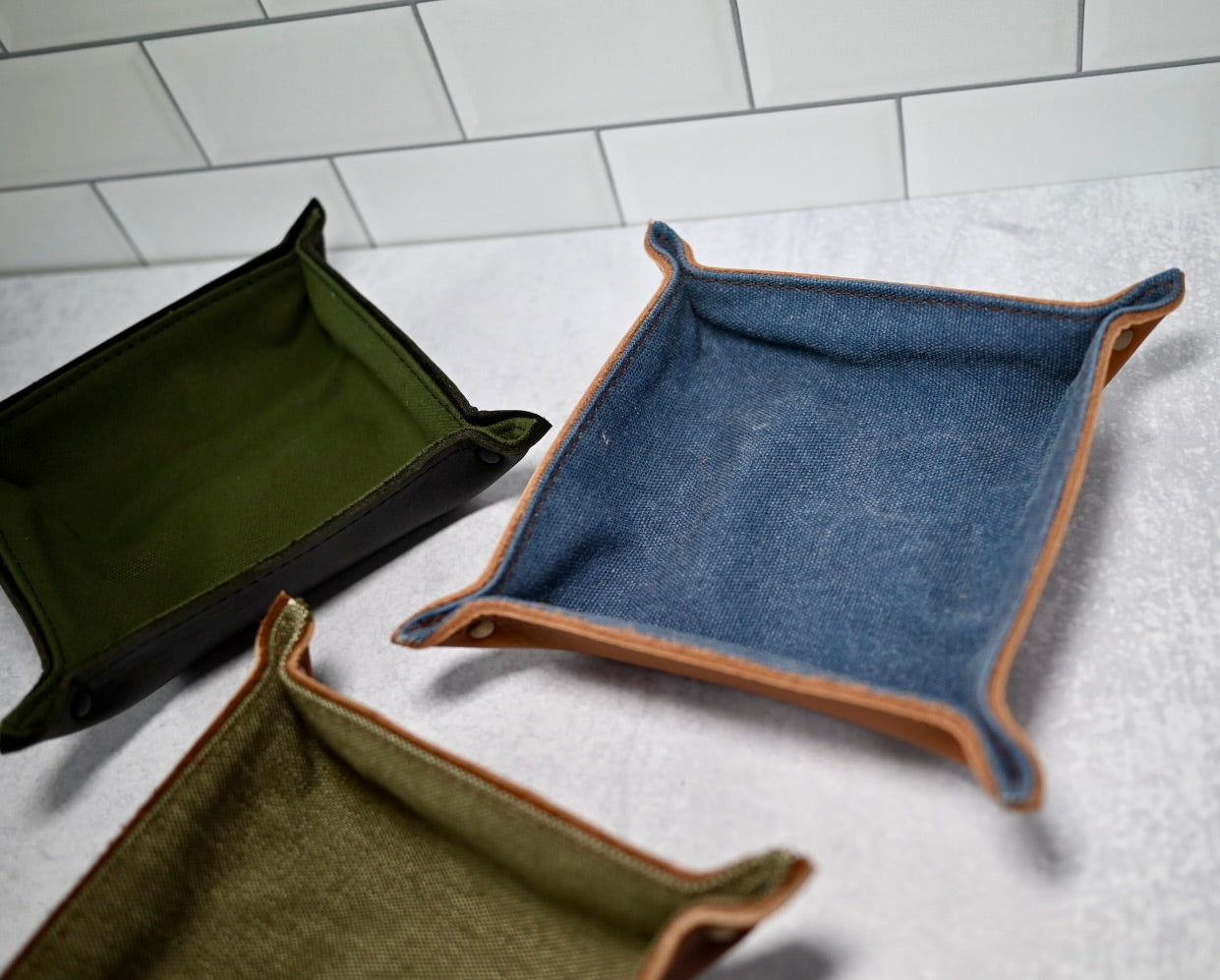 Valet Tray - Assorted Leather and Canvas