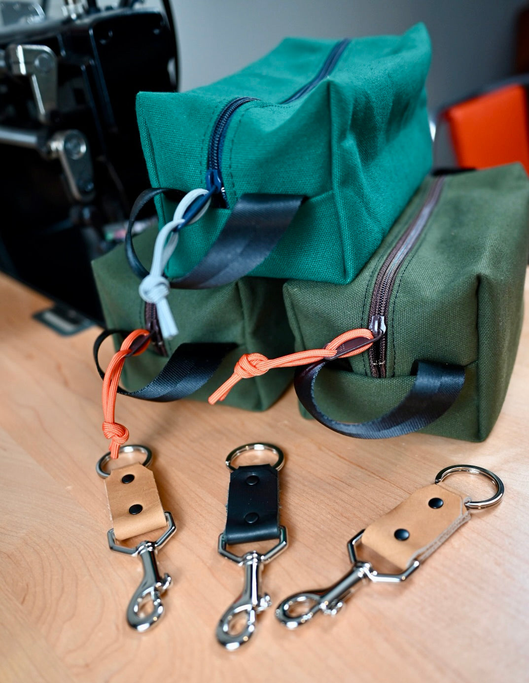 Holiday Special - Canvas Dopp Kit and Clip Keychain