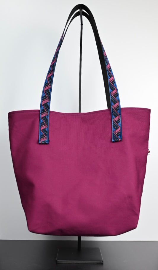 Adventure Tote - Purple Canvas