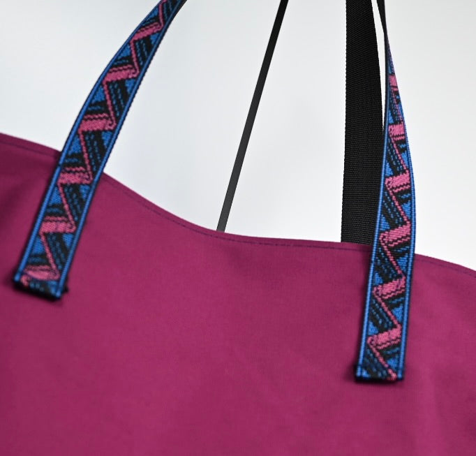 Adventure Tote - Purple Canvas