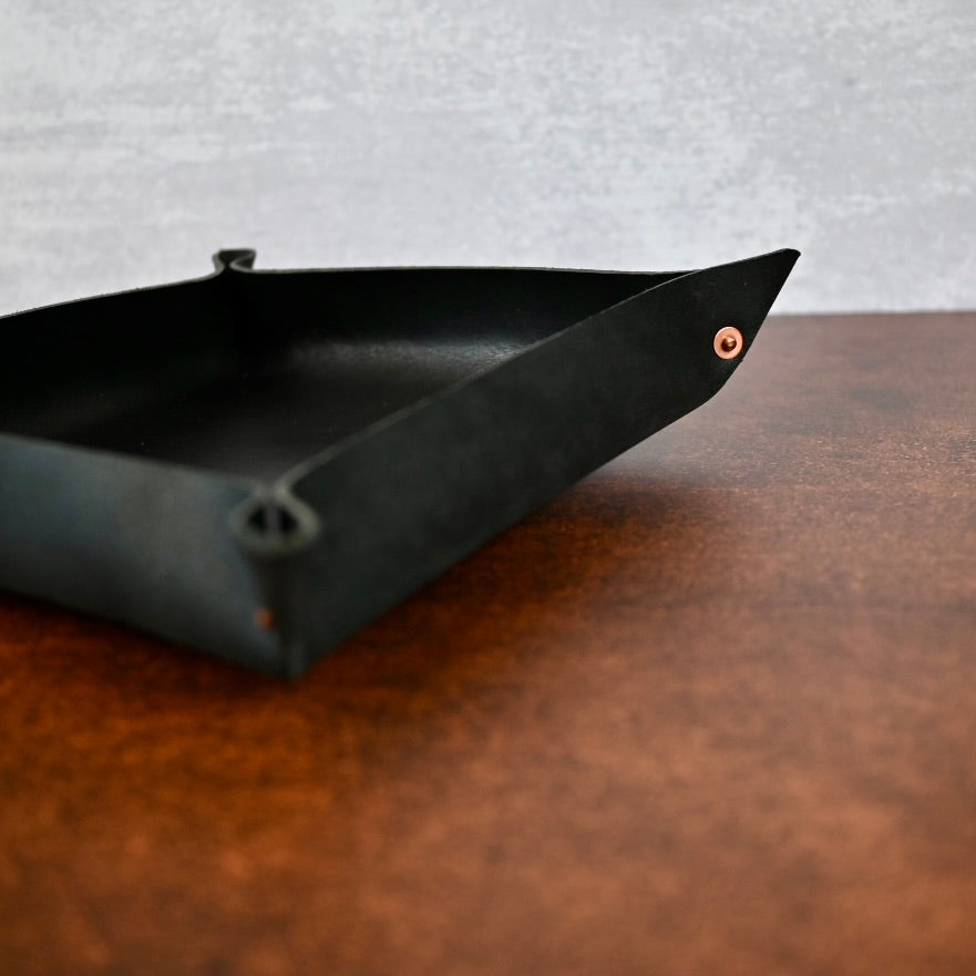 Large Bridle Leather Valet Tray