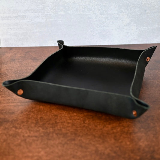 Large Bridle Leather Valet Tray