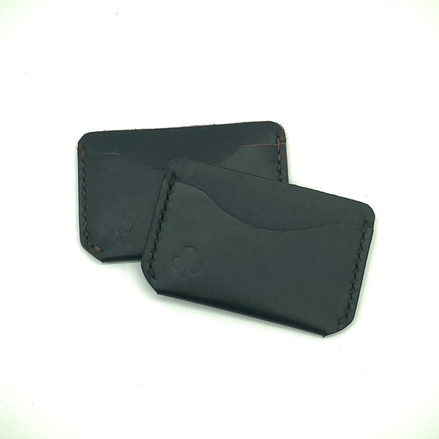 Credit Card Wallet - Black Horween Leather